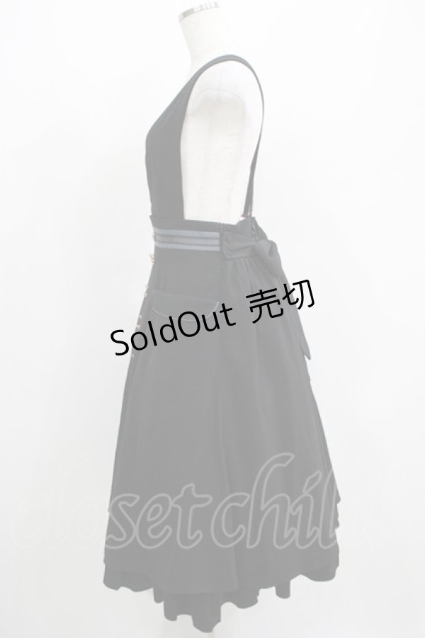 画像2: Amavel / Wrapping Chocolat ジャンパースカート Free ブラック H-25-04-13-1008-CA-OP-NS-ZH (2)