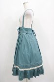 画像2: Amavel / Classical Doll サスペンダーミドルスカート Free ブルーグリーン H-25-04-13-1011-CA-SK-NS-ZH (2)