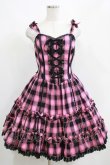 画像1: Angelic Pretty / Cotton Candyビスチェ風ジャンパースカート Free ピンク H-25-04-13-1002-AP-OP-NS-ZH (1)