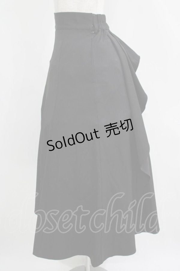 画像2: an another angelus / バックラッフルナロースカート Free BLACK H-25-04-13-1021-CA-SK-NS-ZH (2)