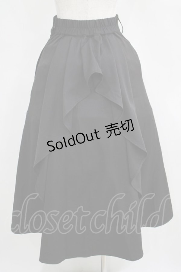 画像3: an another angelus / バックラッフルナロースカート Free BLACK H-25-04-13-1021-CA-SK-NS-ZH (3)