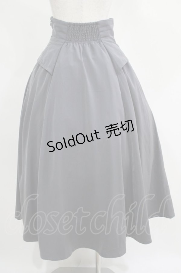 画像3: an another angelus / コルセット風サイドタックスカート Free GRAY H-25-04-13-1022-CA-SK-NS-ZH (3)