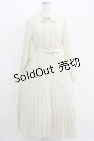 画像: an another angelus / カラープリーツボウタイワンピース Free IVORY H-25-04-13-1024-CA-OP-NS-ZH
