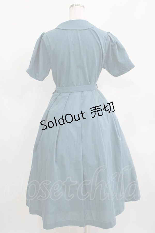 画像3: an another angelus / レトロ釦使い開衿シャツワンピース Free GREEN H-25-04-13-1025-CA-OP-NS-ZH (3)