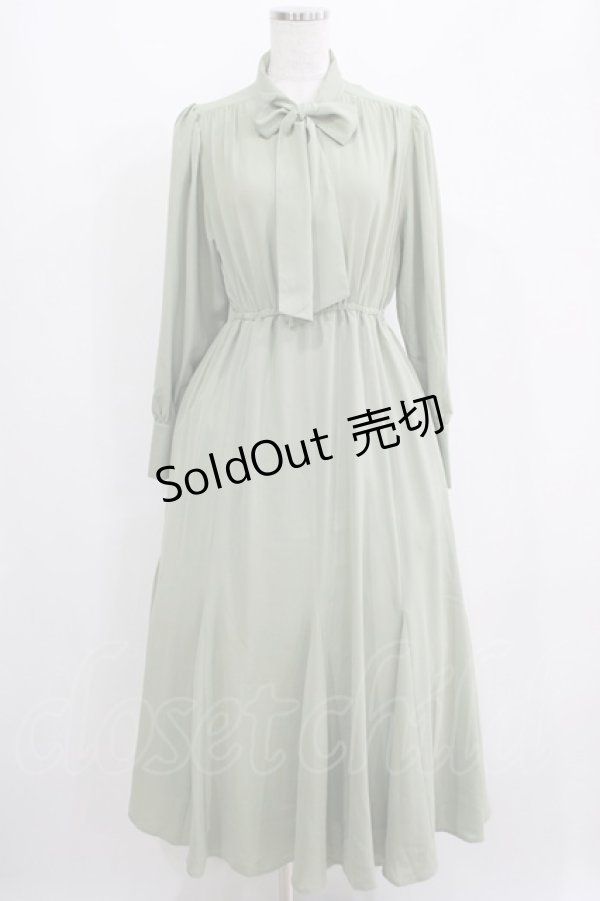 画像1: an another angelus / ボリュームスリーブボウタイワンピース Free MINT H-25-04-13-1026-CA-OP-NS-ZH (1)