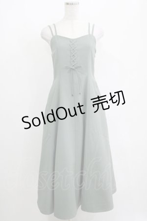 画像: an another angelus / フロントレースアップキャミワンピース Free MINT H-25-04-13-1028-CA-OP-NS-ZH