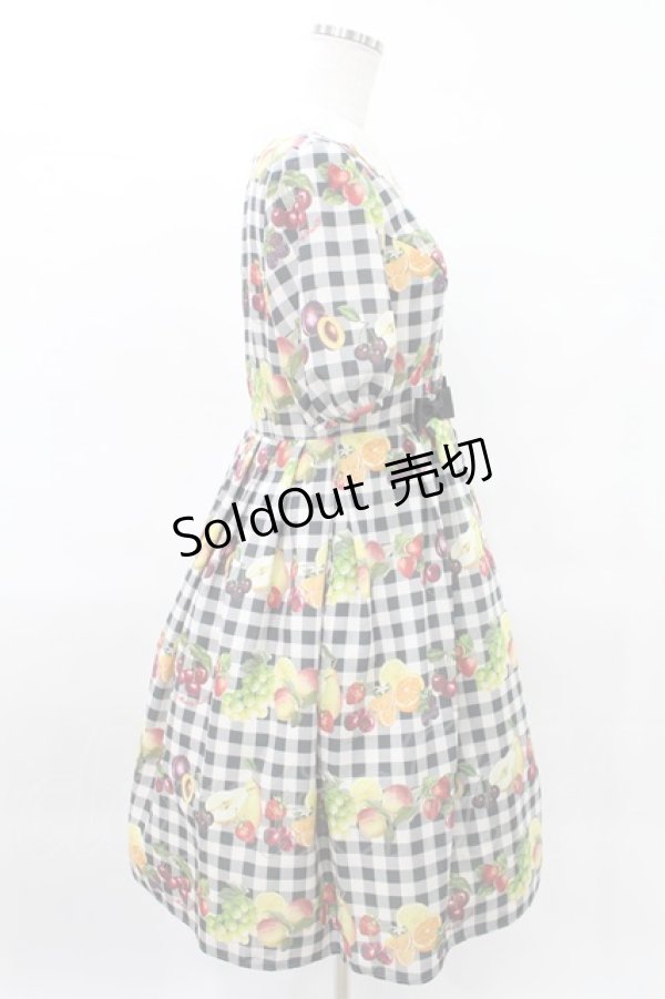 画像2: Melody BasKet / Fruits BasKetワンピース  ブラック H-25-04-13-006-LO-OP-KB-ZH (2)