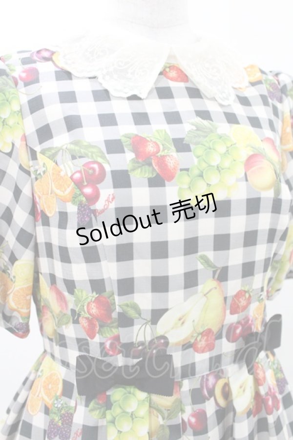 画像4: Melody BasKet / Fruits BasKetワンピース  ブラック H-25-04-13-006-LO-OP-KB-ZH (4)