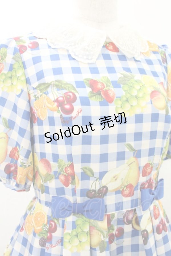 画像4: Melody BasKet / Fruits BasKetワンピース  ブルー H-25-04-13-007-LO-OP-KB-ZH (4)