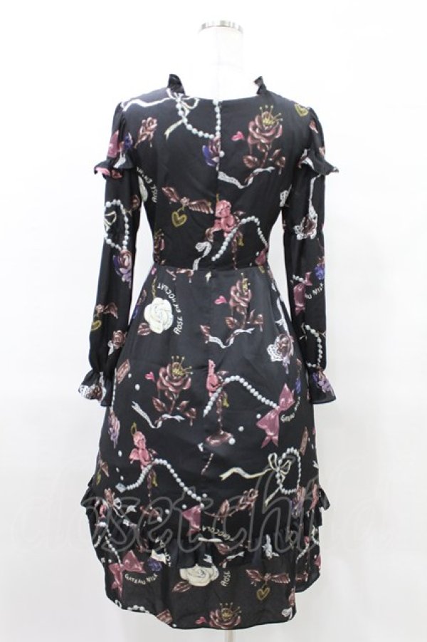 画像3: MILK / ショコラローズプリンセスドレス F ブラック H-25-04-13-008-ML-OP-ET-ZT245 (3)