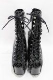 画像1: KILL STAR / エナメルハイヒールサンダル 26cm 黒 H-25-04-13-002-SL-SH-KB-ZH (1)
