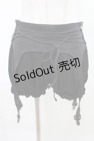 画像: STIGMATA / ガーター付きショートパンツ M 黒 H-25-04-13-022-GO-PA-KB-ZH