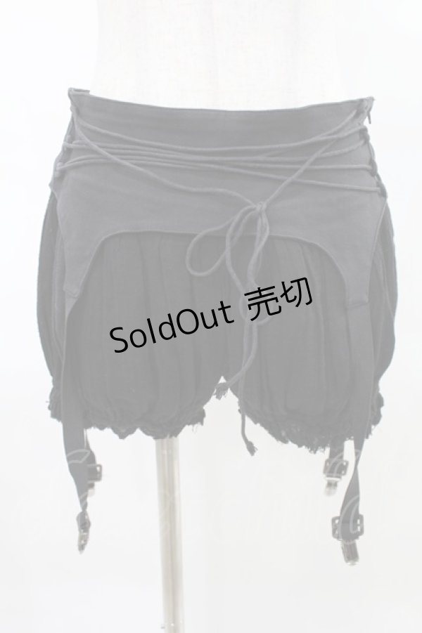 画像1: STIGMATA / ガーター付きショートパンツ M 黒 H-25-04-13-022-GO-PA-KB-ZH (1)
