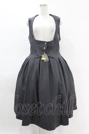 画像: Forest Wardrobe（海外ロリータブランド） / 森林知秋 コルセットジャンパースカート+カチューシャ XL チャコールグレー H-25-04-14-001-0-OP-NS-ZH