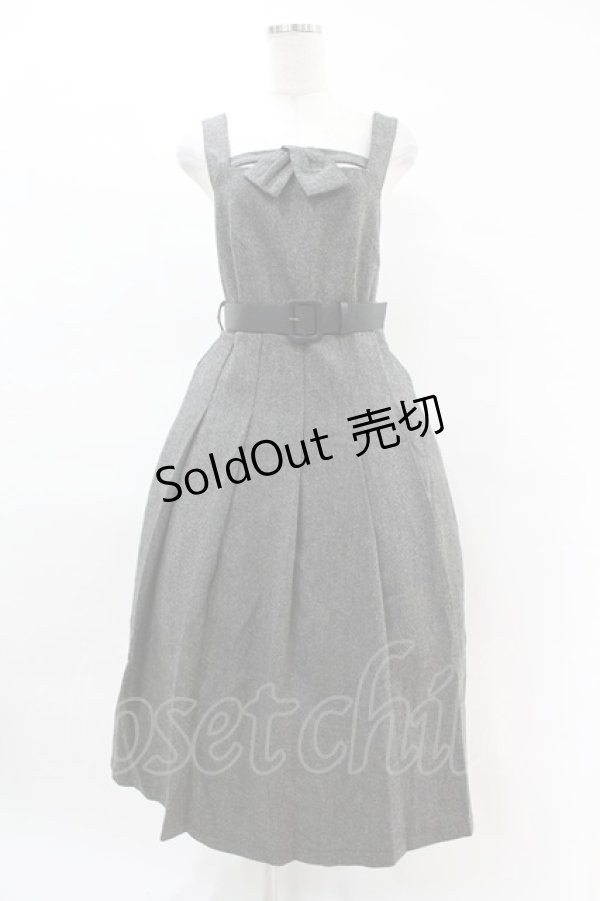 画像1: an another angelus / フロントタイツイードジャンパースカート Free D/GRAY　 H-25-04-14-005-CA-OP-NS-ZT128 (1)