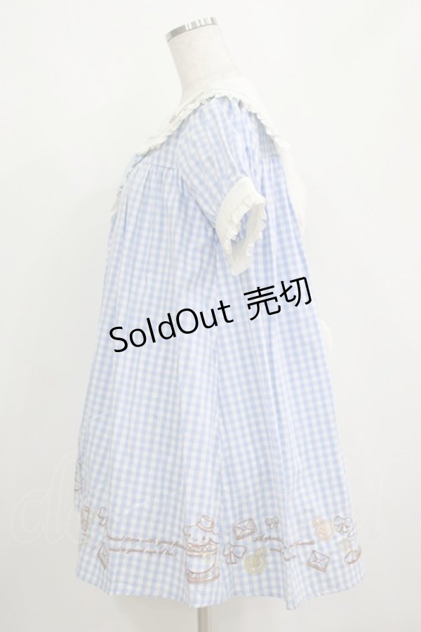 画像2: DearMyLove / シナモロールコラボセーラーワンピース L サックス H-25-04-14-1031-EL-OP-NS-ZH (2)