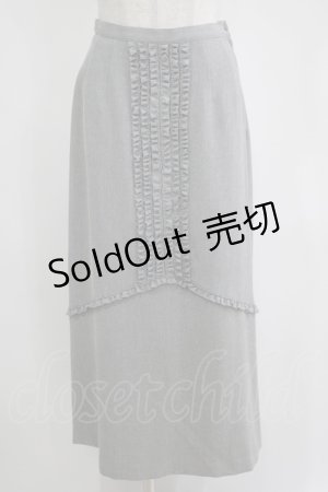 画像: INGEBORG / フリルスカート S グレー H-25-04-14-1039-LO-SK-NS-ZH