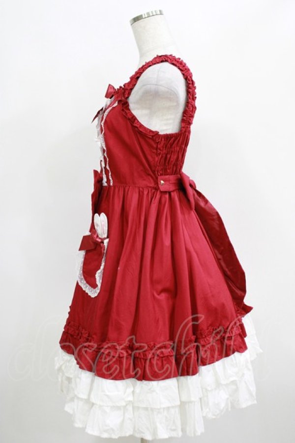画像2: Angelic Pretty / Lovely BunnyジャンパースカートSET Free ワイン H-25-04-14-1001-AP-OP-NS-ZH (2)