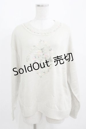 画像: RIBERRY（海外ブランド） / フラワーニット Free ベージュ H-25-04-14-1060-GO-TO-NS-ZH