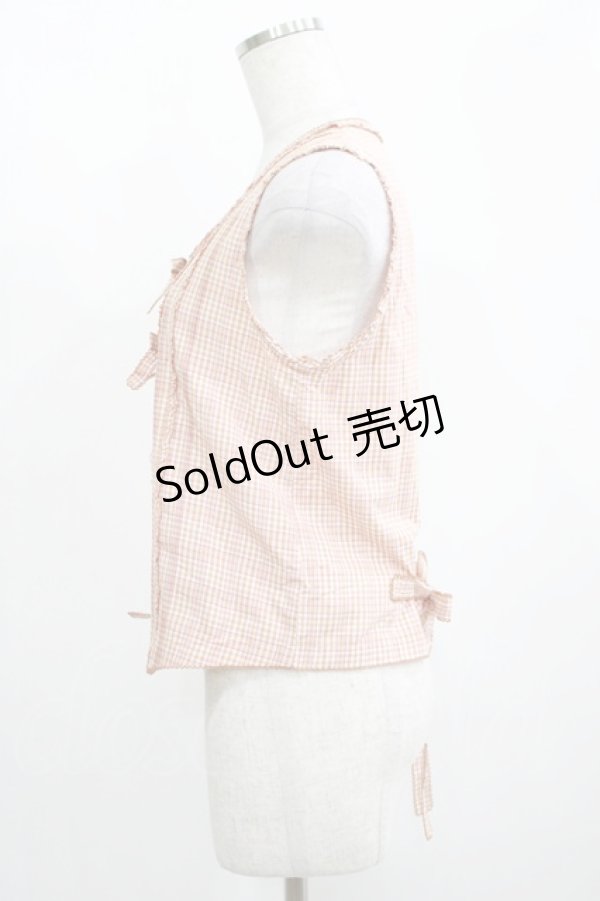 画像2: WONDERFUL WORLD / リボンノースリーブブラウス Free ベージュ H-25-04-14-1065-LO-BL-NS-ZH (2)