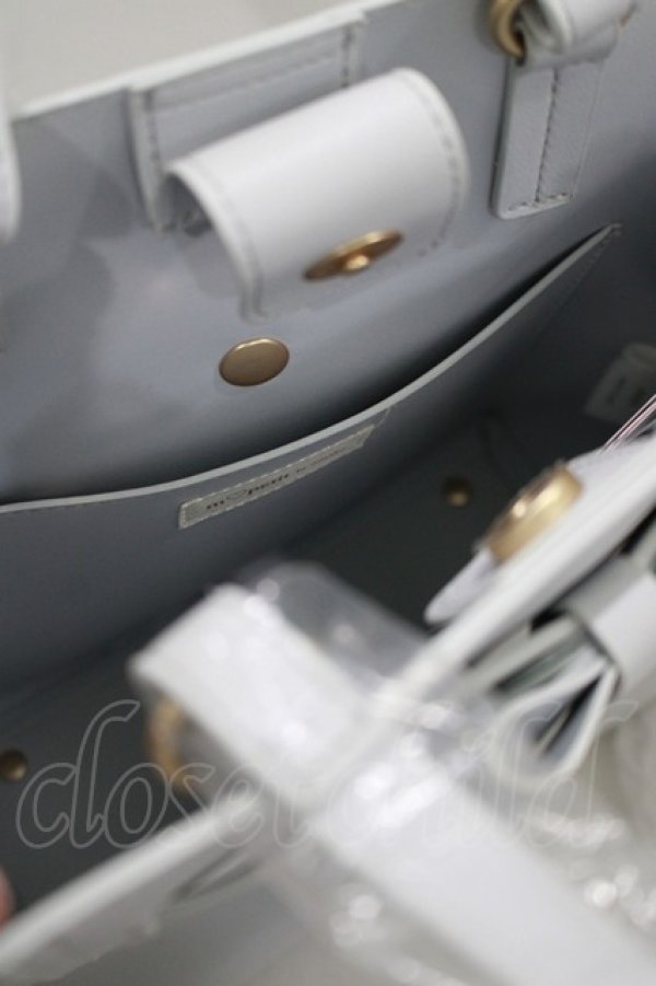 画像4: m petit by misako / AMマエリボン2WAYバッグ  サックス H-25-04-14-1069-LO-BG-NS-ZH (4)