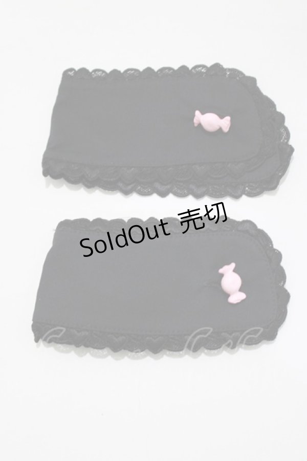 画像1: metamorphose / candyカフス  ブラック/ピンク H-25-04-14-1073-ME-ZA-NS-ZH (1)