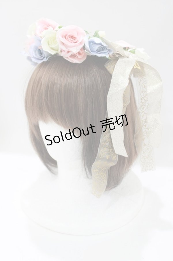 画像1: BABY,THE STARS SHINE BRIGHT / バラ雫空のMuse花冠  ピンク H-25-04-14-1077-BA-AC-NS-ZH (1)