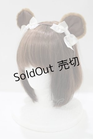画像: Angelic Pretty / Pretty Bearカチューシャ  ブラウン H-25-04-14-1078-AP-AC-NS-ZH