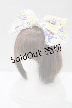 画像: BABY,THE STARS SHINE BRIGHT / Cheerful Lemon柄カチューシャ  生成り/紺 H-25-04-14-1079-BA-AC-NS-ZH