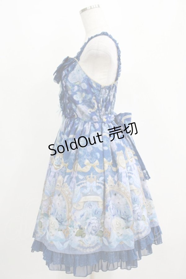 画像2: Angelic Pretty / Rose Museum SpecialジャンパースカートSET Free ブルー H-25-04-14-1008-AP-OP-NS-ZH (2)