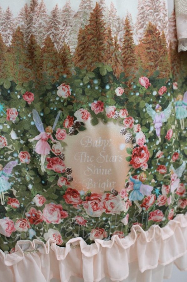 画像4: BABY,THE STARS SHINE BRIGHT / 月夜の森の AURORA Soiree柄ワンピース Free ピンク H-25-04-14-1009-BA-OP-NS-ZH (4)