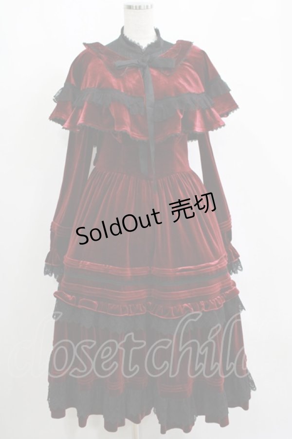 画像1: Hoshibako Works / Rozen Maiden x HoshibakoWorks 真紅ケープ付きワンピース Free ボルドー H-25-04-14-1013-LO-OP-NS-ZH (1)