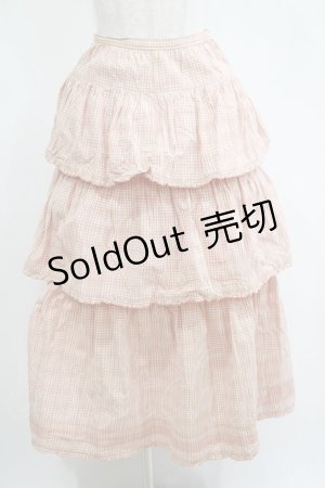 画像: WONDERFUL WORLD / フリルスカート Free ベージュ H-25-04-14-1018-LO-SK-NS-ZH