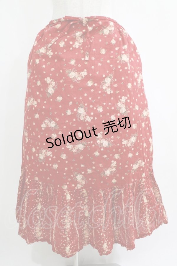 画像1: PINK HOUSE / ロングスカート Free レッド H-25-04-14-1021-LO-SK-NS-ZH (1)