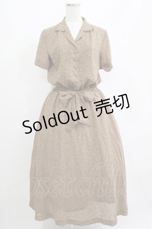 画像: INGEBORG / レオパード柄ワンピース Free ブラウン H-25-04-14-1022-LO-OP-NS-ZH