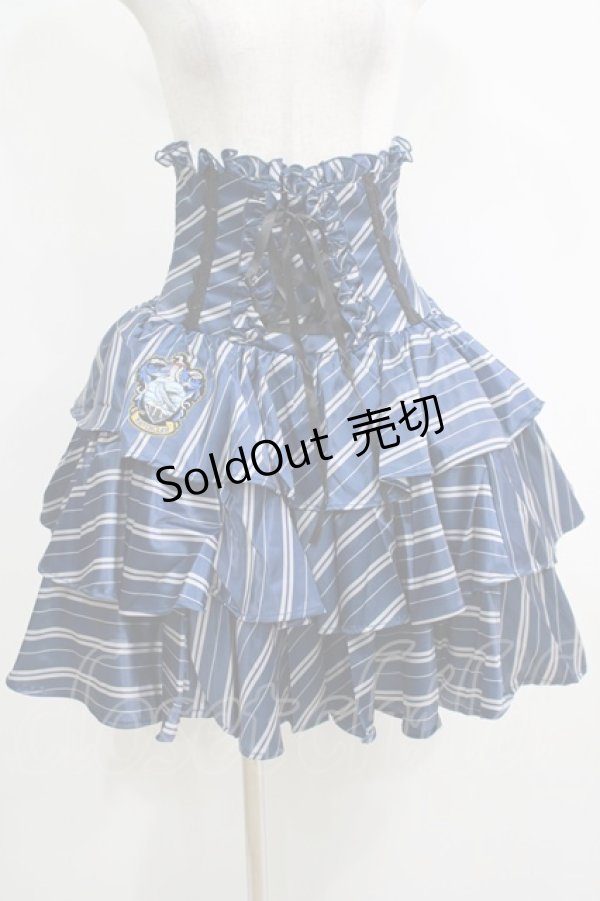 画像1: ATELIER PIERROT / ハリー・ポッター フリルコルセットスカート  レイブンクロー（ブルー） H-25-04-14-2004-EL-SK-KB-ZH (1)