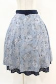 画像1: axes femme POETIQUE / プリュムプリントベルト付スカート M ブルーグレー H-25-04-14-018-AX-SK-NS-ZH (1)