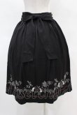 画像2: axes femme / リボン付猫刺繍スカート M ブラック H-25-04-14-023-AX-SK-NS-ZH (2)