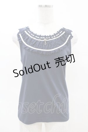 画像: axes femme / マリンチャームレースタンク M ネイビー H-25-04-14-026-AX-TO-NS-ZH