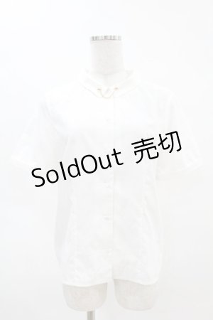 画像: an another angelus / ピン付きスモールカラーシャツ Free OFF WHITE H-25-04-14-028-CA-BL-NS-ZH