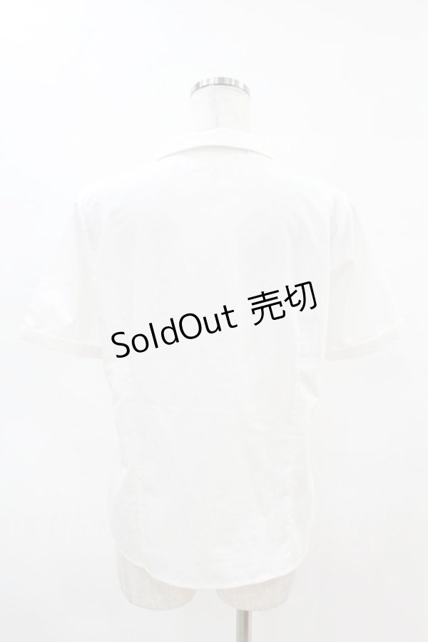 画像2: an another angelus / ピン付きスモールカラーシャツ Free OFF WHITE H-25-04-14-028-CA-BL-NS-ZH (2)