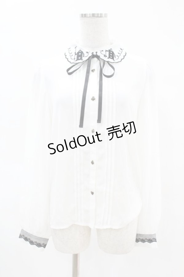 画像1: axes femme POETIQUE / ふしぎの国のアリス/ブラウス M オフ H-25-04-14-031-AX-BL-NS-ZH (1)