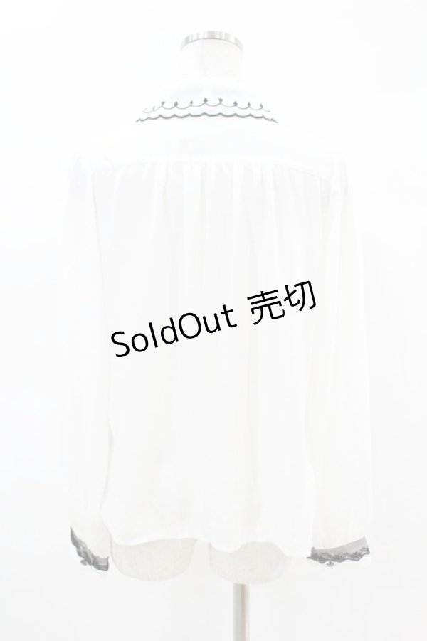 画像2: axes femme POETIQUE / ふしぎの国のアリス/ブラウス M オフ H-25-04-14-031-AX-BL-NS-ZH (2)