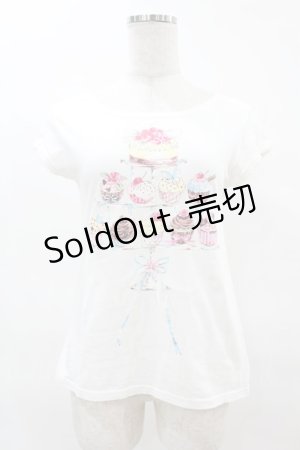 画像: MILK / カップケーキカットソー  白 H-25-04-15-044-ML-TO-KB-ZH