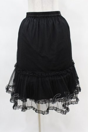 画像: axes femme / ミドル丈チュールパニエ M ブラック H-25-04-15-1043-AX-SK-NS-ZH