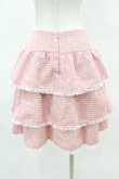 画像2: mellfy memory / Fancy Heart tweedスカート M PINK H-25-04-15-1045-0-SK-NS-ZH (2)