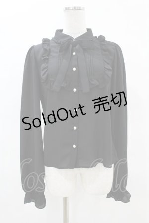 画像: Ank Rouge / フリルヨークブラウス M ブラック H-25-04-15-1049-CA-BL-NS-ZH