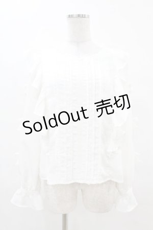画像: mellfy memory / Love classy Ribbonブラウス M WHITE H-25-04-15-1052-0-BL-NS-ZH