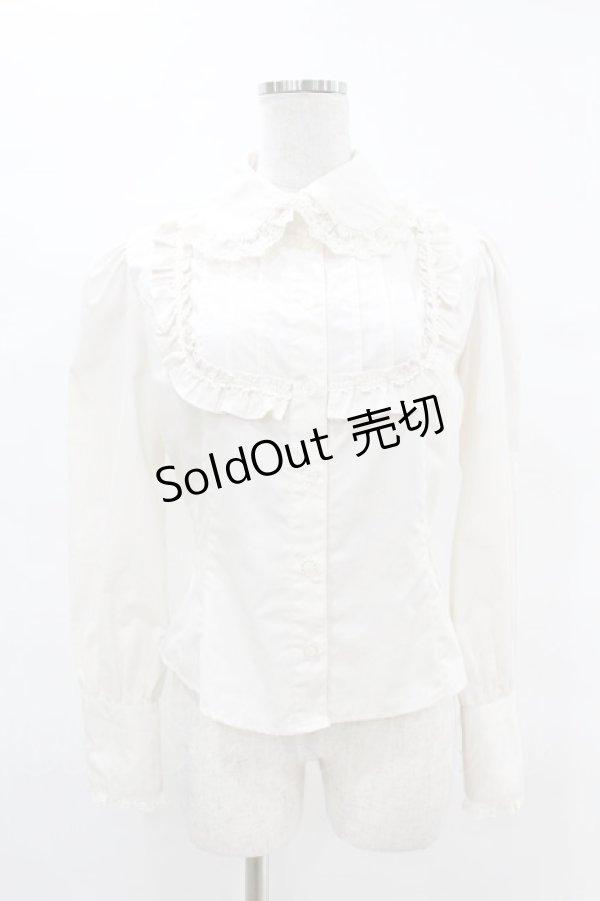画像1: Innocent World / ヨークタックブラウス M オフ H-25-04-15-1056-IW-BL-NS-ZH (1)