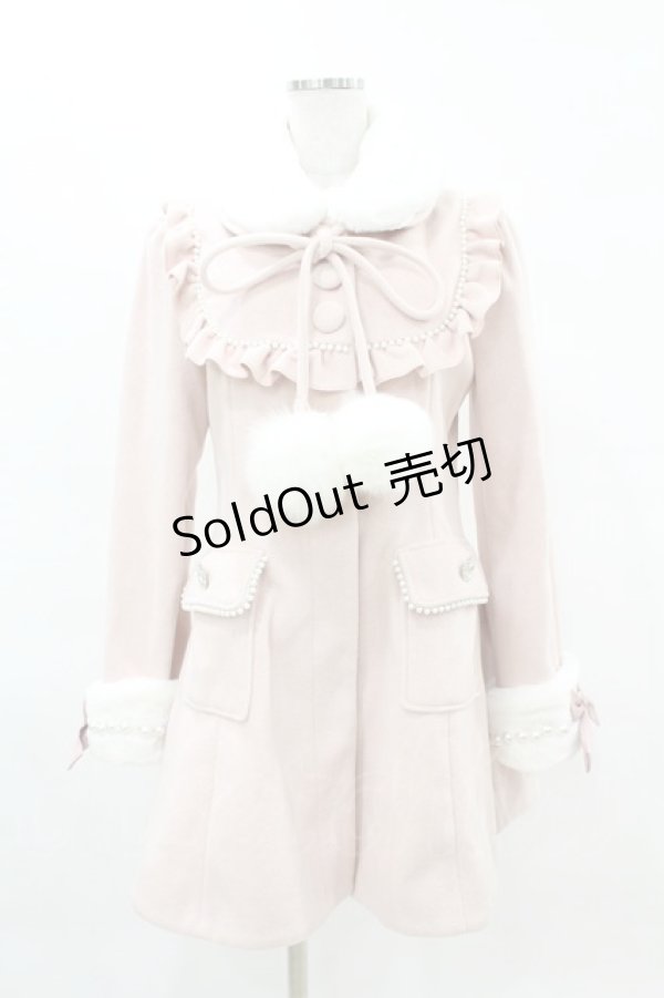 画像1: Ank Rouge / Re Twinkle ヨークフリルコート M ピンク H-25-04-15-1063-CA-CO-NS-ZT-C042 (1)